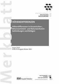Produktbild: Merkblatt H&ouml;hendifferenzen: 2019-08 (PDF)