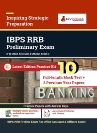 Produktbild: IBPS RRB (Prelims) Recruitment Exam | 1000+ Objective Questions | Practice Sets By EduGorilla Prep Experts