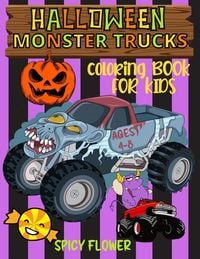 Produktbild: Halloween monster trucks coloring book for kids ages 4-8