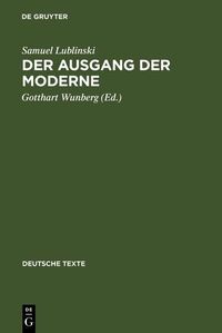 Produktbild: Der Ausgang der Moderne