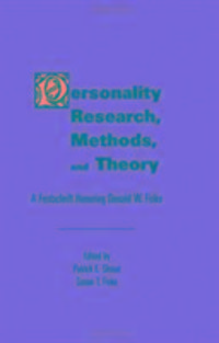 Produktbild: Personality Research, Methods, and Theory