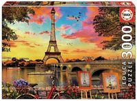 Bild vom Artikel Puzzle Educa Sonnenuntergang Paris 3000 Teile vom Autor Educa