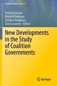 Produktbild: New Developments in the Study of Coalition Governments