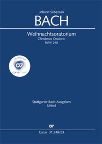 Bild vom Artikel Weihnachtsoratorium (Klavierauszug deutsch/englisch) vom Autor Johann Sebastian Bach