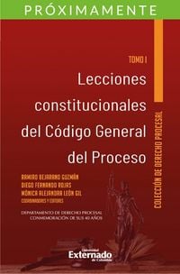 Produktbild: Lecciones constitucionales del c&oacute;digo general del proceso. Tomo I