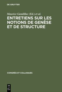 Produktbild: Entretiens sur les notions de gen&egrave;se et de structure