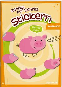 Produktbild: Stickern Schritt f&uuml;r Schritt. Bauernhof