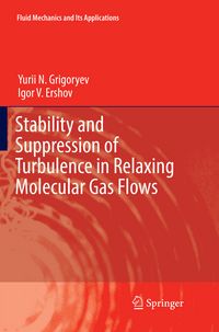 Produktbild: Stability and Suppression of Turbulence in Relaxing Molecular Gas Flows
