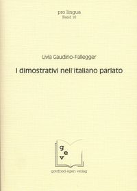 Produktbild: I dimostrativi nell'italiano parlato