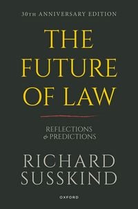 Produktbild: The Future of Law