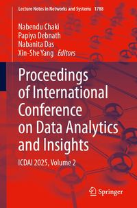 Produktbild: Proceedings of International Conference on Data Analytics and Insights