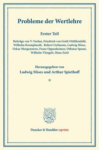 Produktbild: Probleme der Wertlehre.