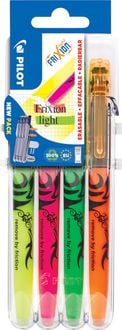 Produktbild: PILOT Textmarker FriXion Light Set2Go, 4er Set (gelb, pink, gr&uuml;n, orange)
