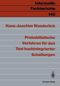 Produktbild: Probabilistische Verfahren f&uuml;r den Test hochintegrierter Schaltungen