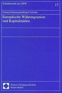 Produktbild: Europ&auml;ische W&auml;hrungsunion und Kapitalm&auml;rkte
