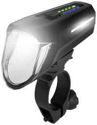 Produktbild: FISCHER FAHRRAD Fahrrad-Scheinwerfer Frontlicht 100 Lux LED akkubetrieben Schwarz