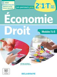 Produktbild: Les Parcours Pro; Economie, Droit: 2de, 1re, Tle Bac Pro; Pochette