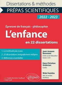 Produktbild: L'enfance en 22 dissertations. &Eacute;preuve de fran&ccedil;ais/philosophie. Pr&eacute;pas scientifiques