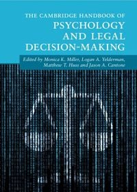Produktbild: Cambridge Handbook of Psychology and Legal Decision-Making
