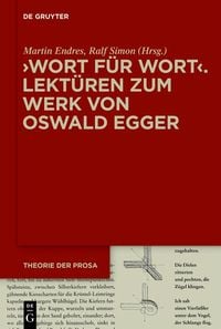 Produktbild: >Wort f&uuml;r Wort< - Lekt&uuml;ren zum Werk von Oswald Egger