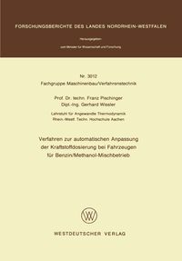 Produktbild: Verfahren zur automatischen Anpassung der Kraftstoffdosierung bei Fahrzeugen f&uuml;r Benzin/Methanol-Mischbetrieb