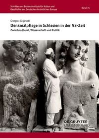 Produktbild: Denkmalpflege in Schlesien in der NS-Zeit