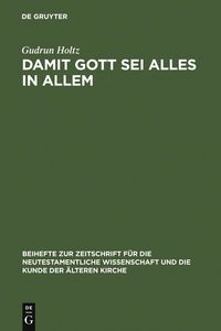 Produktbild: Damit Gott sei alles in allem