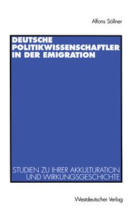 Produktbild: Deutsche Politikwissenschaftler in der Emigration
