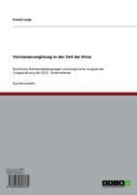 Produktbild: Vorstandsverg&uuml;tung in der Zeit der Krise