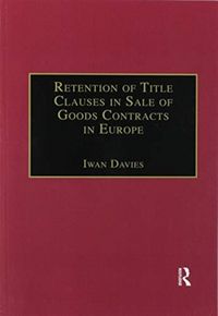 Produktbild: Retention Of Title Clauses in
