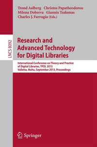Produktbild: Research and Advanced Technology for Digital Libraries