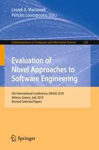 Produktbild: Evaluation of Novel Approaches to Software Engineering