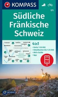 Produktbild: KOMPASS Wanderkarte 171 S&uuml;dliche Fr&auml;nkische Schweiz 1:50.000