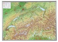 Produktbild: Schweiz 1 : 500 000 mit Aluminium Rahmen
