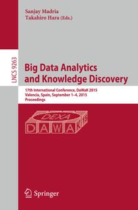 Produktbild: Big Data Analytics and Knowledge Discovery