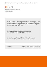 Produktbild: BMU-Studie "&Ouml;kologische Auswirkungen von 380-kV-Erdleitungen und HG&Uuml;-Erdleitungen"