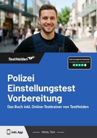Produktbild: Polizei Einstellungstest Vorbereitung: Das Buch inkl. Online-Testtrainer von TestHelden