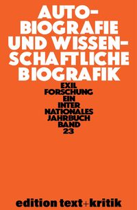 Produktbild: Autobiografie und Wissenschaftliche Biografik