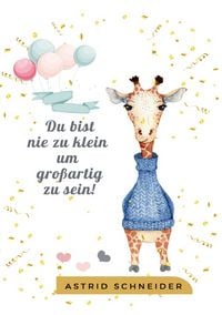 Produktbild: Notizbuch - Du bist nie zu klein um gro&szlig;artig zu sein