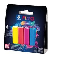 Produktbild: STAEDTLER FIMO professional 8043-S Farbset, True Colours, 4 Halbbl&ouml;cke &agrave; 25 g, 8043-S1