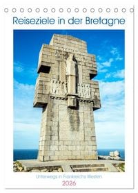 Produktbild: Reiseziele in der Bretagne (Tischkalender 2026 DIN A5 hoch), CALVENDO Monatskalender