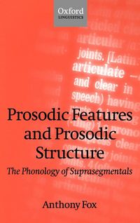 Produktbild: Prosodic Features and Prosodic Structure