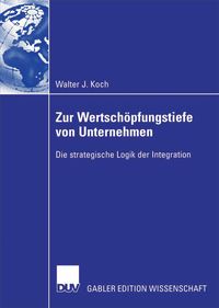 Produktbild: Zur Wertsch&ouml;pfungstiefe von Unternehmen