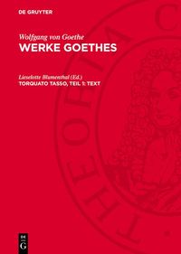 Produktbild: Torquato Tasso, Teil 1: Text