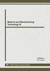 Produktbild: Material and Manufacturing Technology III