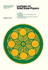 Produktbild: Lectures on Solid State Physics