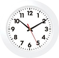 Produktbild: EUROTIME 80511-00 Quarz Wanduhr 30.5cm Wei&szlig;