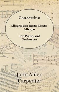 Produktbild: Concertino - Allegro con moto-Lento-Allegro - For Piano and Orchestra