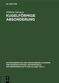 Produktbild: Kugelf&ouml;rmige Absonderung