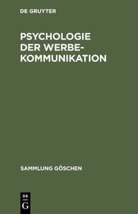 Produktbild: Psychologie der Werbekommunikation